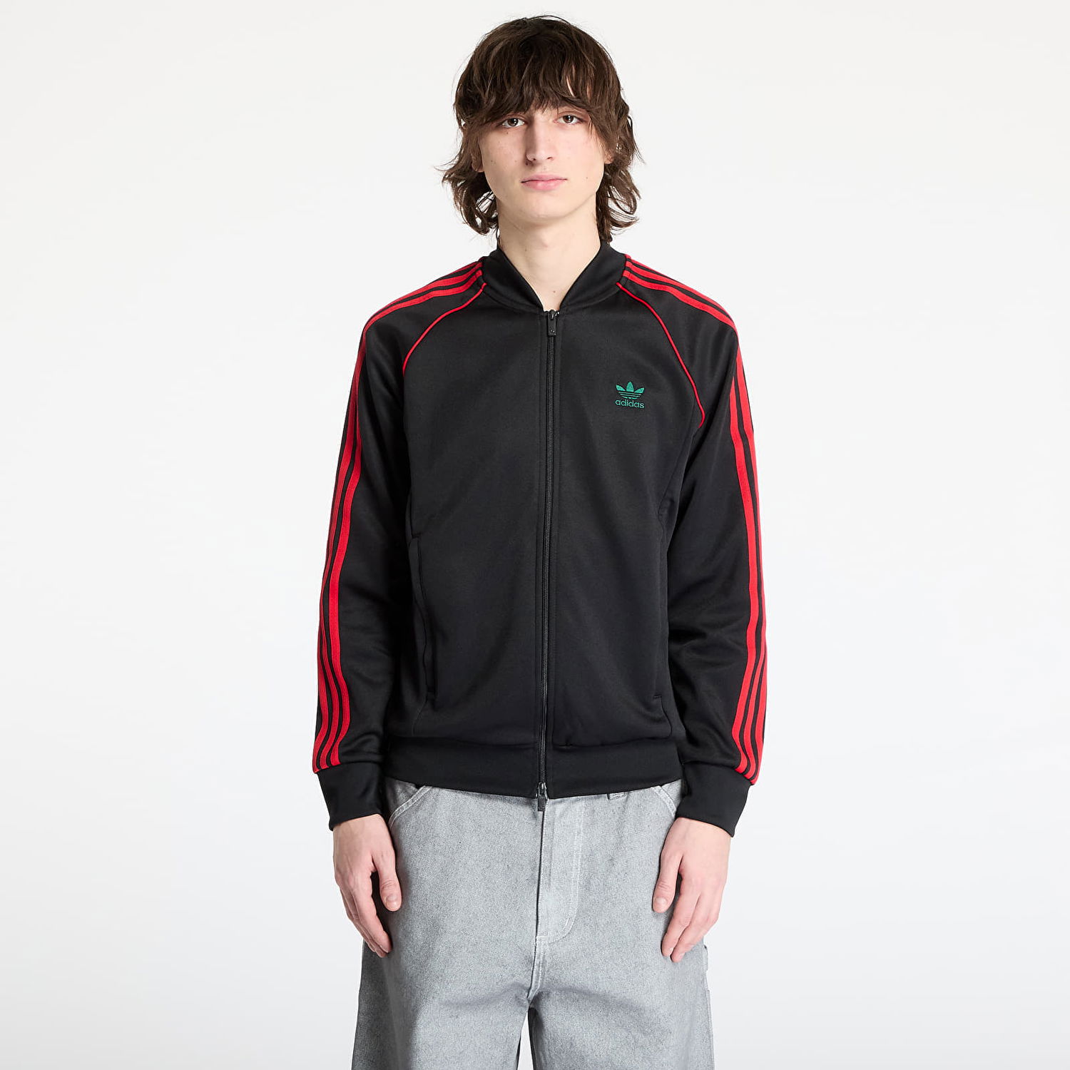 Bomber bunda adidas Originals Adicolor Classics SST Track Jacket Čierna | JP1223, 0