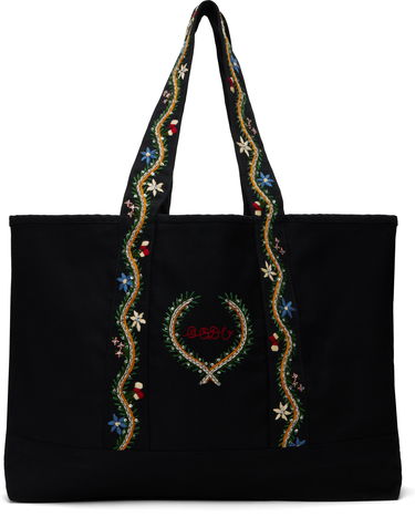 Tote bag Bode Bode Alpineflower Embroidered Tote Bag Čierna | MRF24AC034, 0