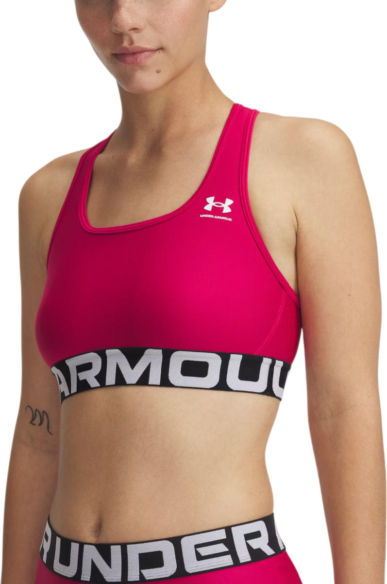 Podprsenka Under Armour Under Armour HG Mid Branded Sports Bra Ružová | 1383544-681, 0