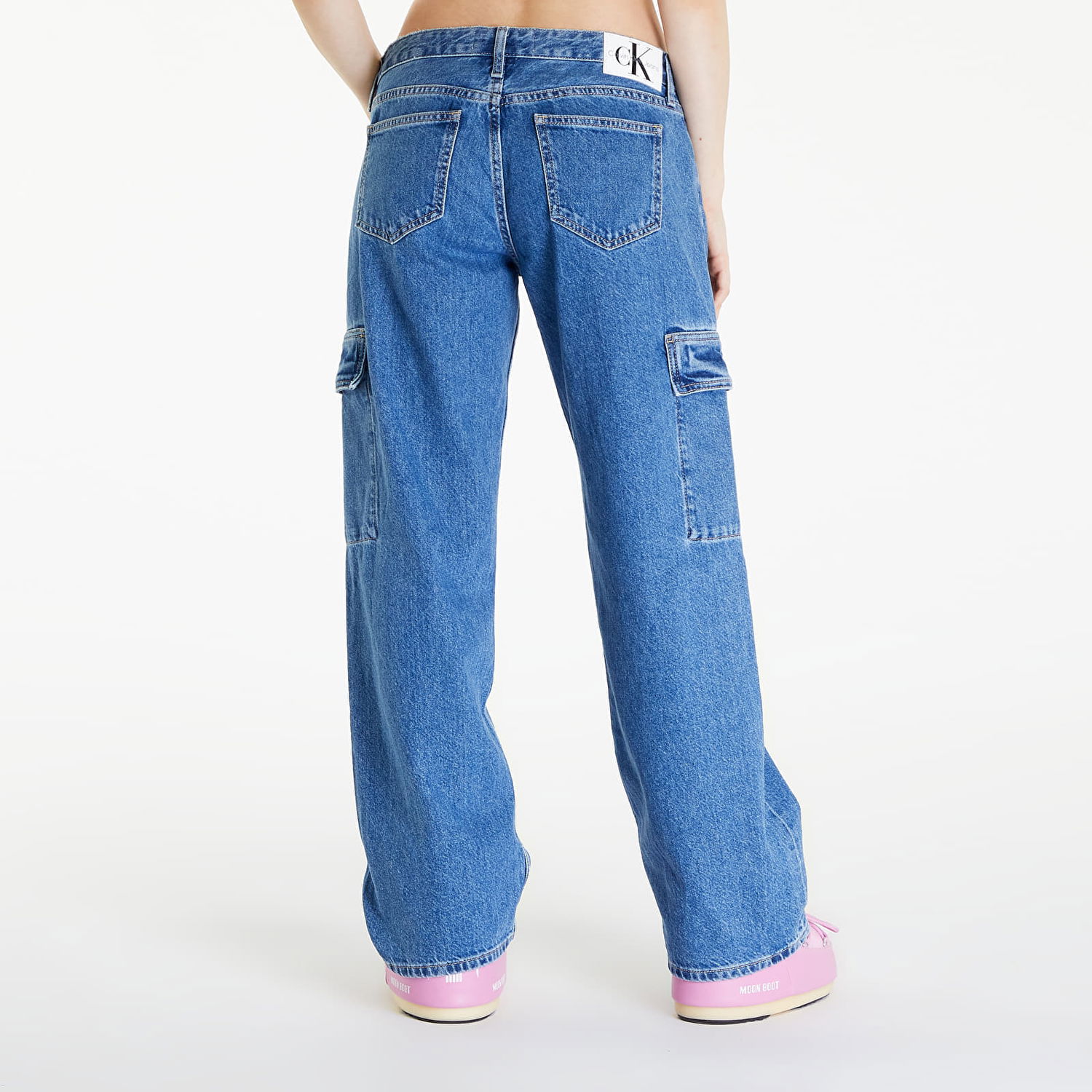 Cargo nohavice CALVIN KLEIN Jeans Extreme Low Rise Baggy Jeans Denim Medium Modrá | J20J223688 1A4, 1