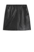 Front-seam skirt in nappa leather