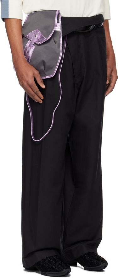 Nohavice KIKO KOSTADINOV Kiko Kostadinov Navin Wide Leg Trousers Čierna | KKSS25T01-177, 1