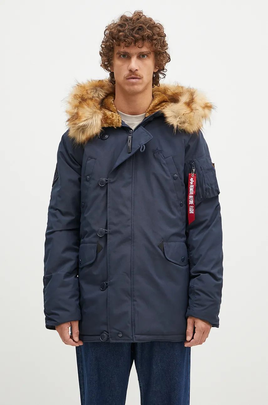 Parka Alpha Industries Explorer Winter Parka Modrá | 193128.07, 0
