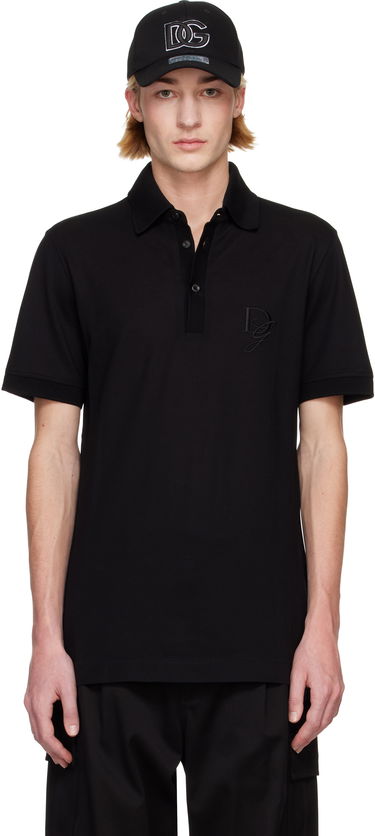 Polo tričko Dolce & Gabbana DG Embroidery Polo Shirt Čierna | G8SG0ZG7N4P, 0