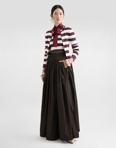 Sukňa Dolce & Gabbana Long Circle Taffeta Skirt Hnedá | F4C2UTHUMJDS8152, 1