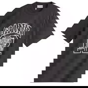 GANNI Drop Shoulder T-Shirt with Leopard Cub Graphic