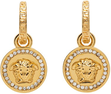 Náušnice Versace Medusa Earrings Béžová | DG2D748_DJMX, 0