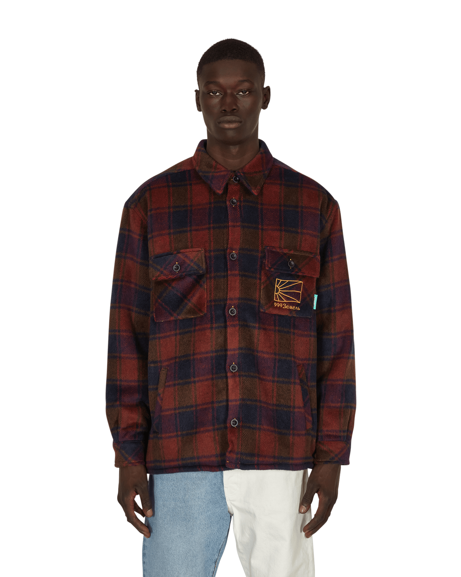 Košeľa PACCBET Sherpa Lined Woven Shirt Vínová | PACC9J002 1, 1