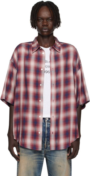 Košeľa Acne Studios Acne Studios Checked Button-Up Shirt Červená | CB0116-, 0