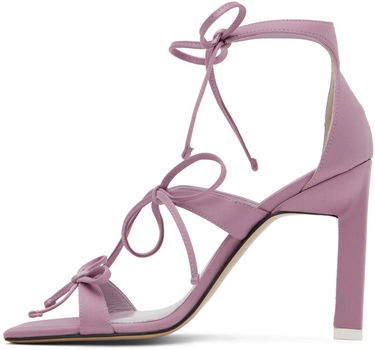 Doplnky The Attico Attico Aria Lace-Up Heeled Sandals Fialová | 227WS518 V015, 2