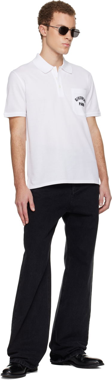 Polo tričko Givenchy Front Pocket Polo Biela | BML00T3YSD100, 3