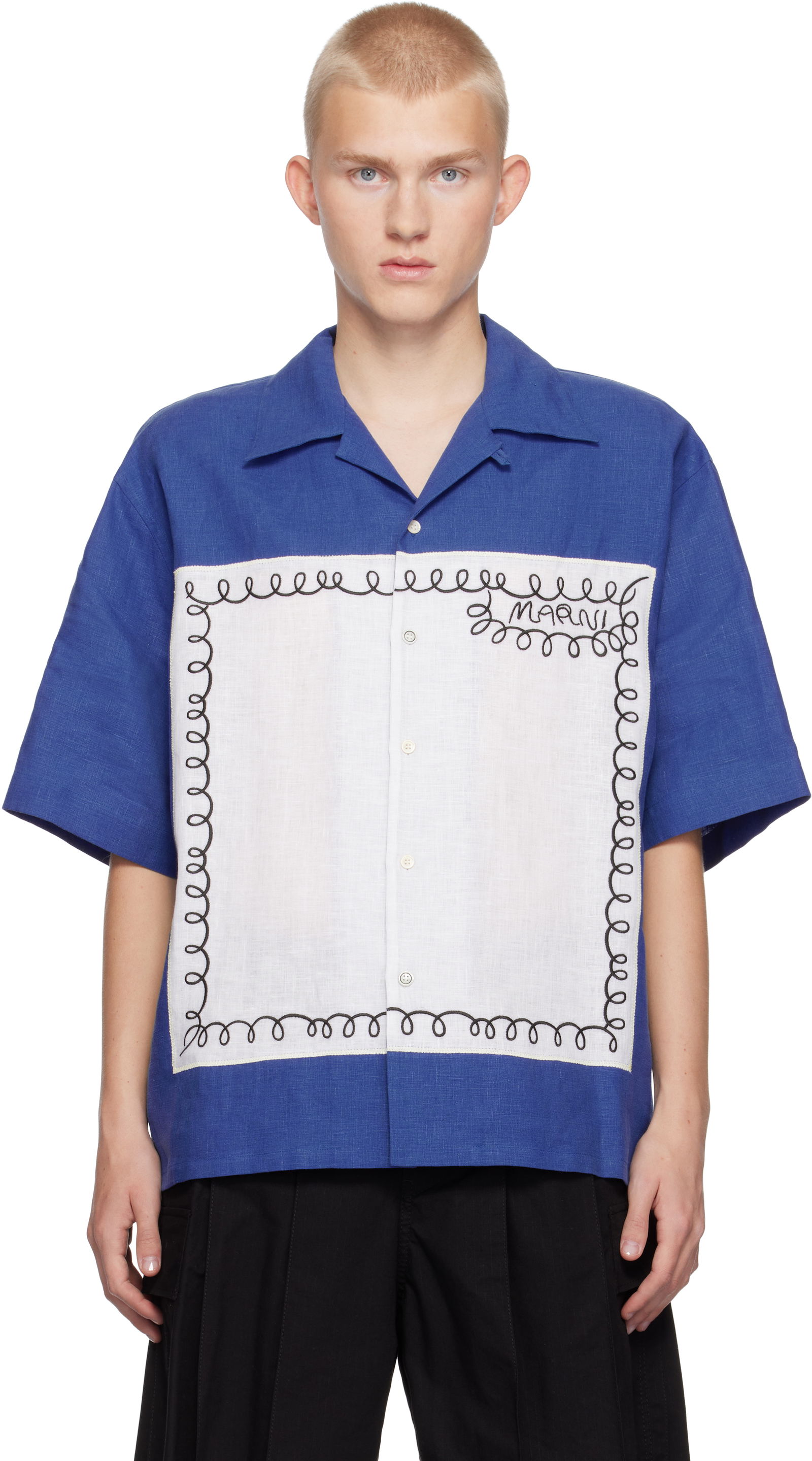 Embroidered Bowling Shirt