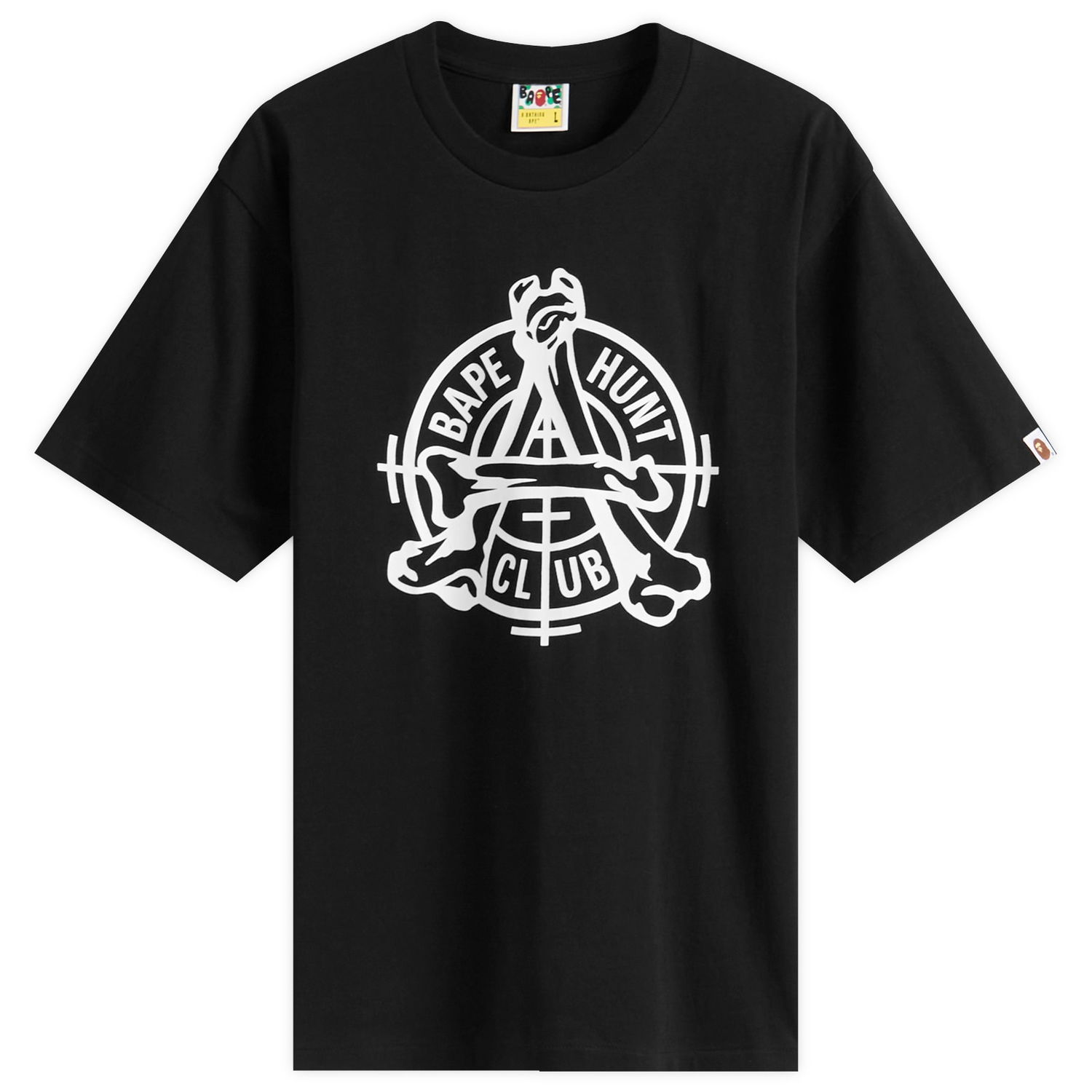 Tričko BAPE Bathing Ape Hunt Club Tee Small Čierna | 001TEL801053M-BLK, 0