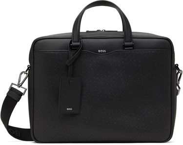 Cestovná taška BOSS Monogram Briefcase Čierna | 50542235, 0