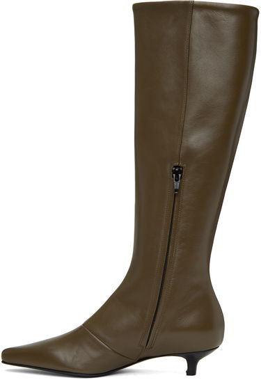 Šaty TOTEME TOTEME 'The Slim' Kitten Heel Boots Zelené | 234-WLGSE064-LE0002, 2