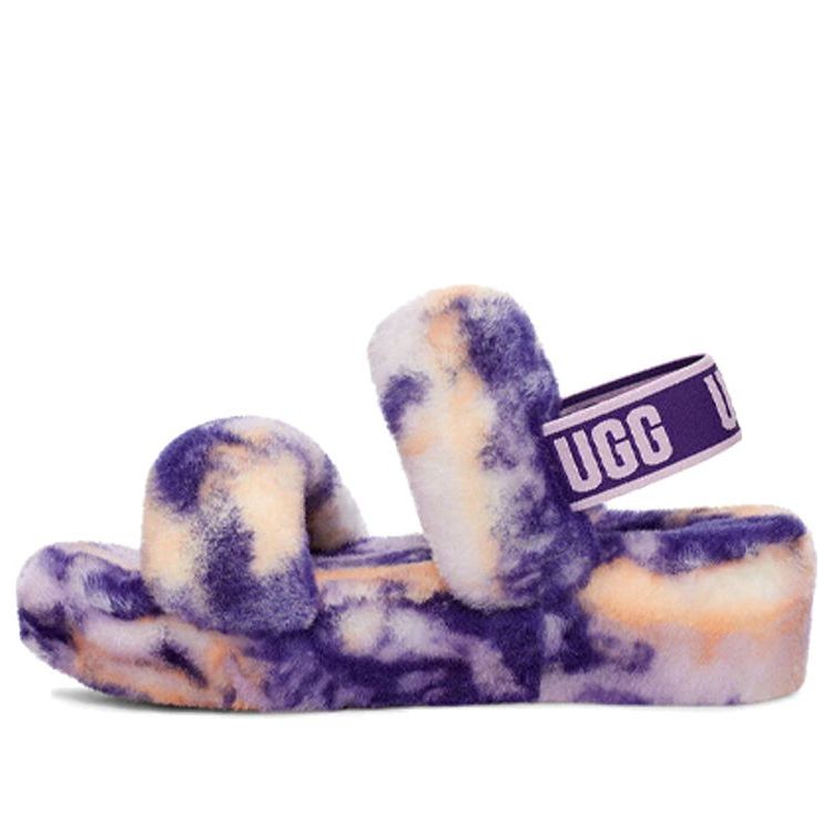 Tenisky a topánky UGG Oh Yeah Tie-Dye Platform Slides Fialová | 1122555-VNGH, 0