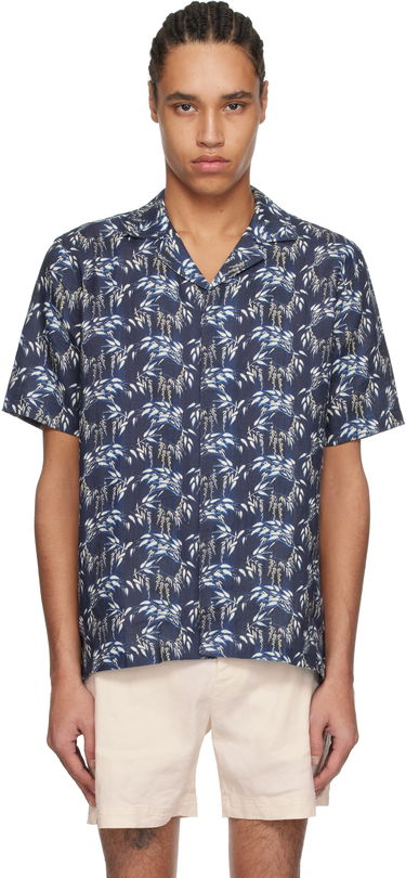 Košeľa Orlebar Brown Orlebar Brown Maitan Linen Shirt Navy | 280306, 0