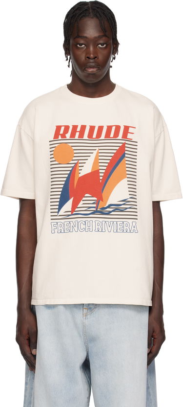 Tričko Rhude Rhude Poster Graphic T-Shirt Béžová | RHPS25TT10012, 0