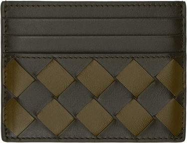 Peňaženka Bottega Veneta Intrecciato Leather Card Holder Zelené | 795612 V4SQ2 3512, 0