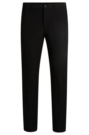 Nohavice BOSS Slim-Fit Water-Repellent Stretch Trousers Čierna | 50534303, 0
