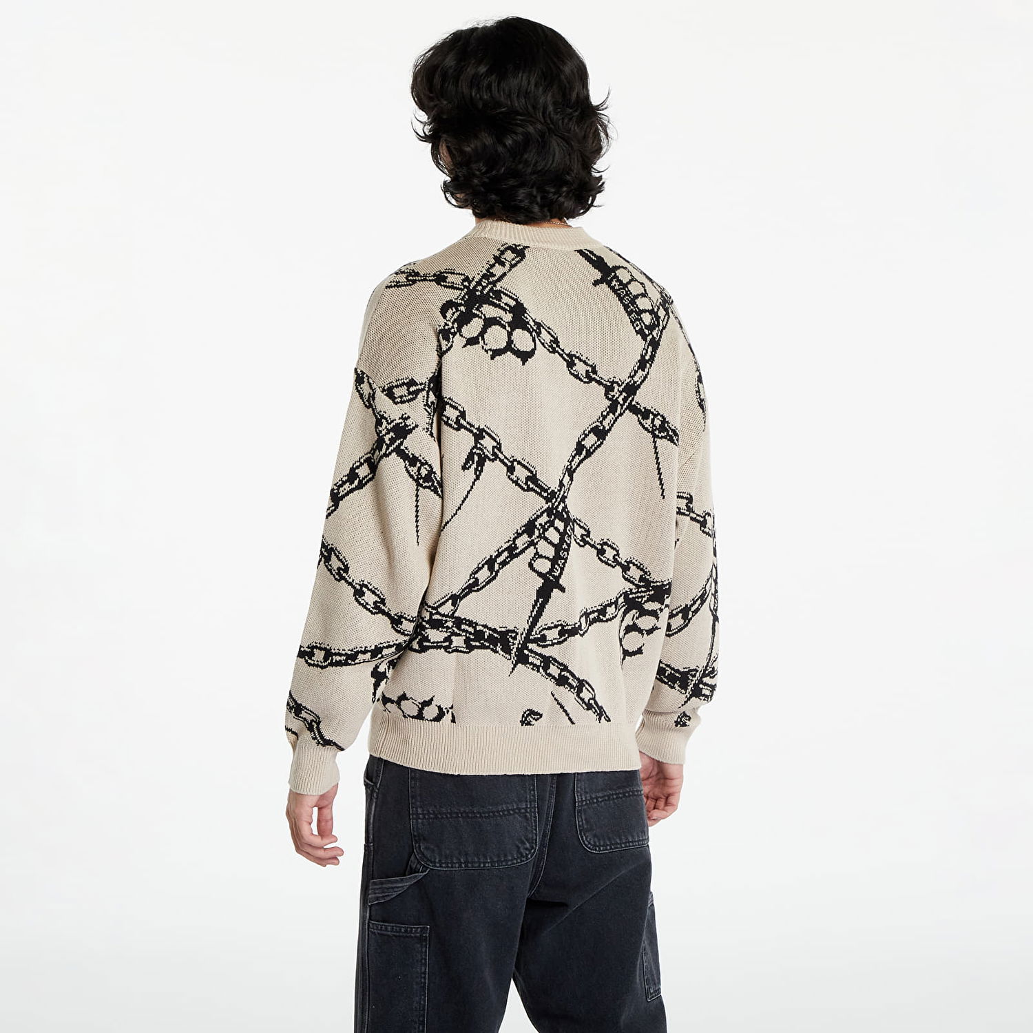 Sveter Wasted Paris Knucles Sweater Šedá | WP_000027, 1