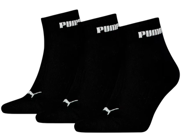 Ponožky Puma Puma Quarter Plain 3-Pack Socks Čierna | 701230337-200, 0