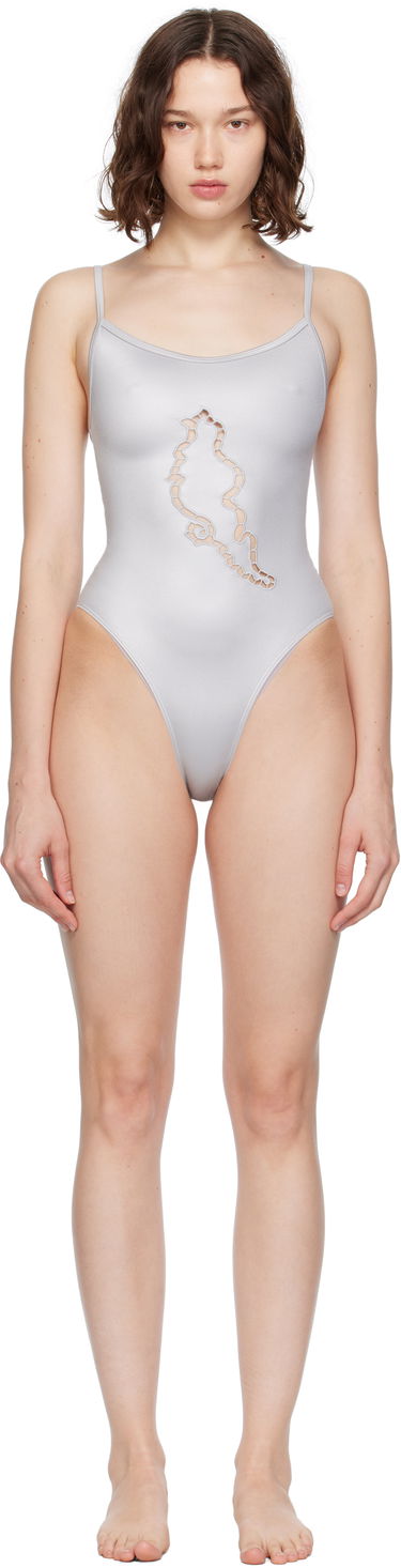 Plavky Baserange Baserange Ponte One-Piece Swimsuit Šedá | SWPSB-PA-SU25, 0