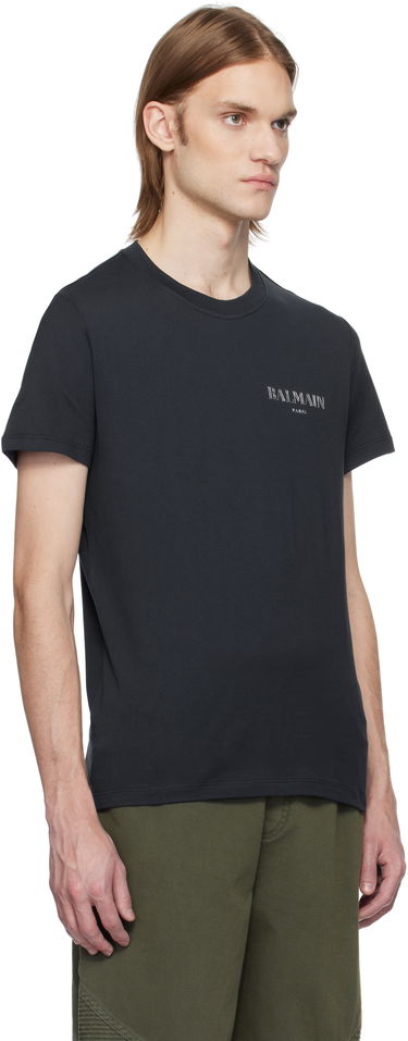 Tričko Balmain Balmain Vintage Gel T-Shirt Čierna | EH0EF000BC98, 1