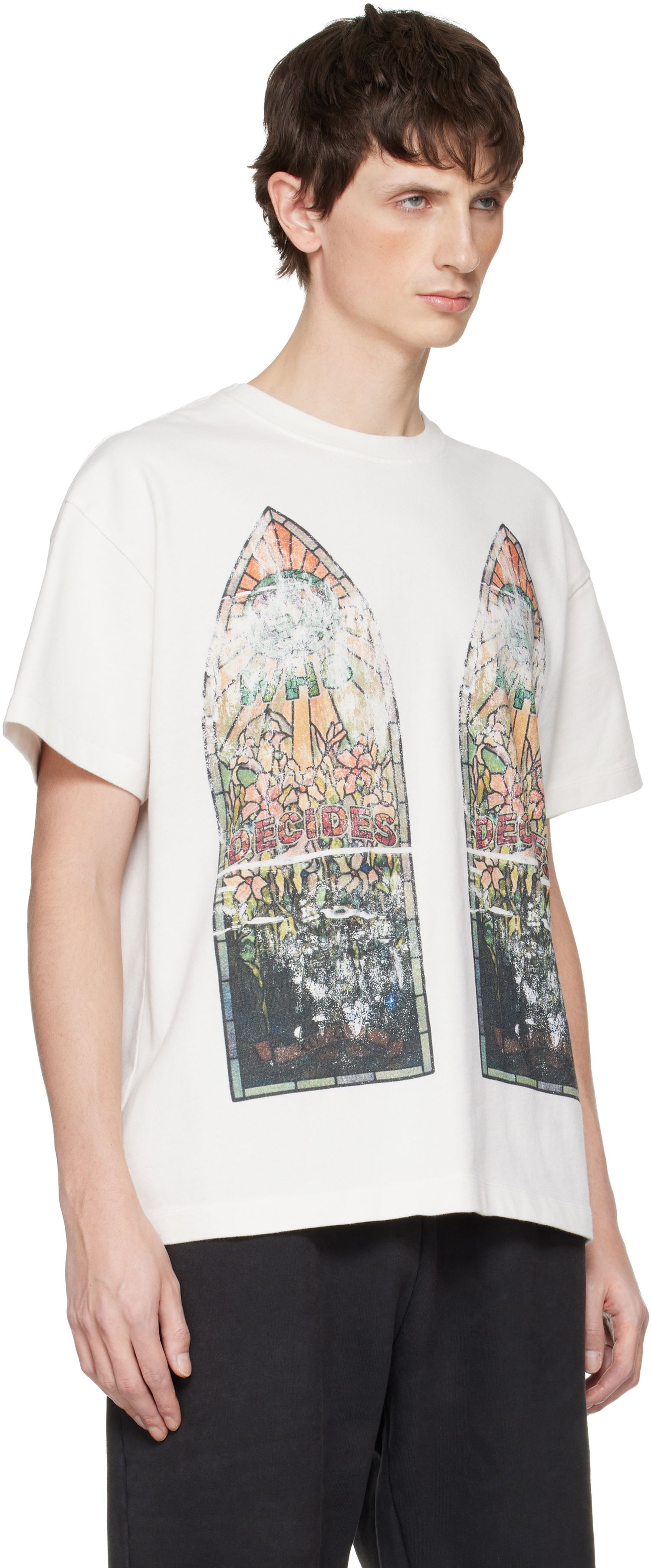 Tričko Who Decides War Who Decides War Faded Jersey T-Shirt Biela | 1110210001FW25, 1