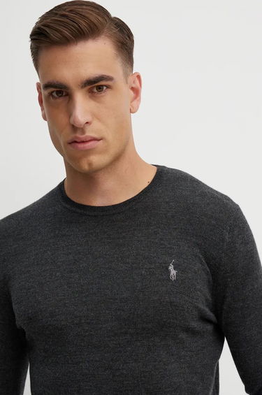 Sveter Polo by Ralph Lauren Crewneck Sweater Šedá | 710946143, 0