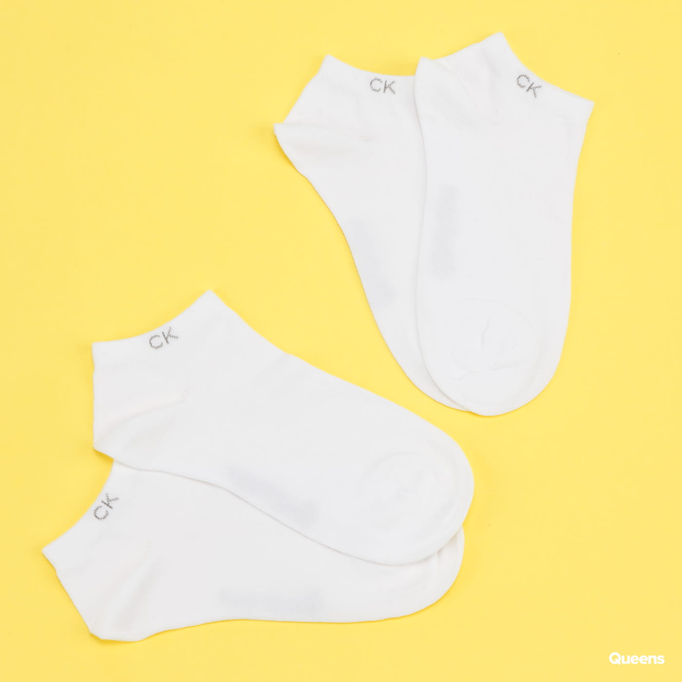 Ponožky CALVIN KLEIN Flat Knit Liner 2Pack Biela | 701218772 002, 0