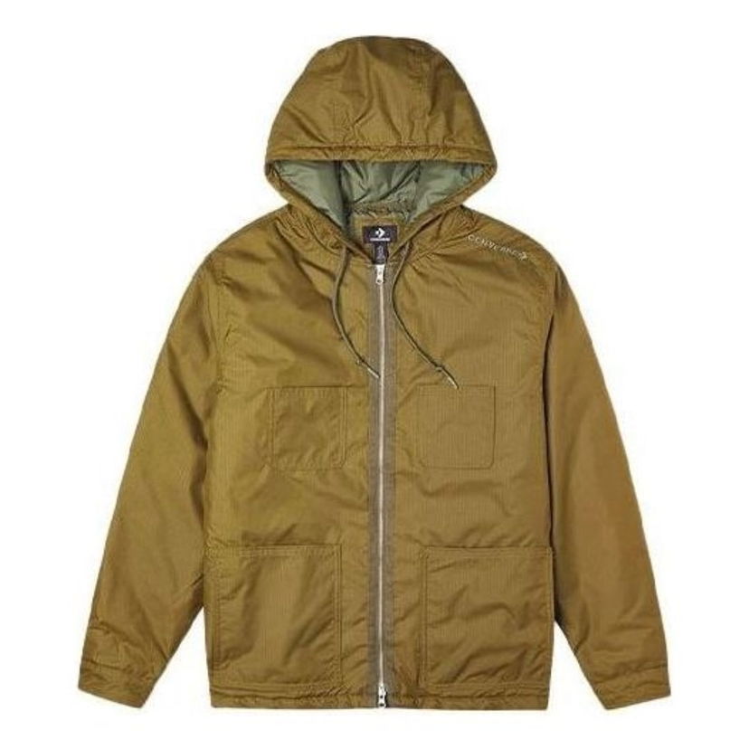Parka Converse Men's Quilted Hooded Chore Coat Zelené | 10021637-A02