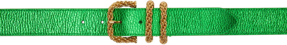 Opasok BY FAR BY FAR Katina Leather Belt Zelené | 21FWKTNCNMEG, 0