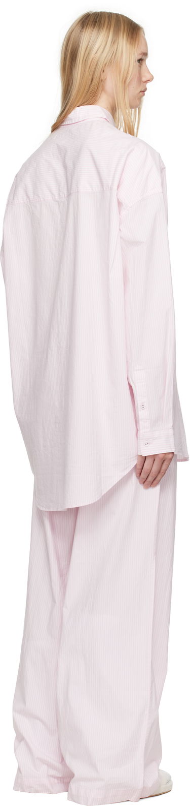 Pyžamo SKIMS SKIMS Cotton Poplin Oversized Sleep Pyjama Set Ružová | ST-SET-9517W, 2