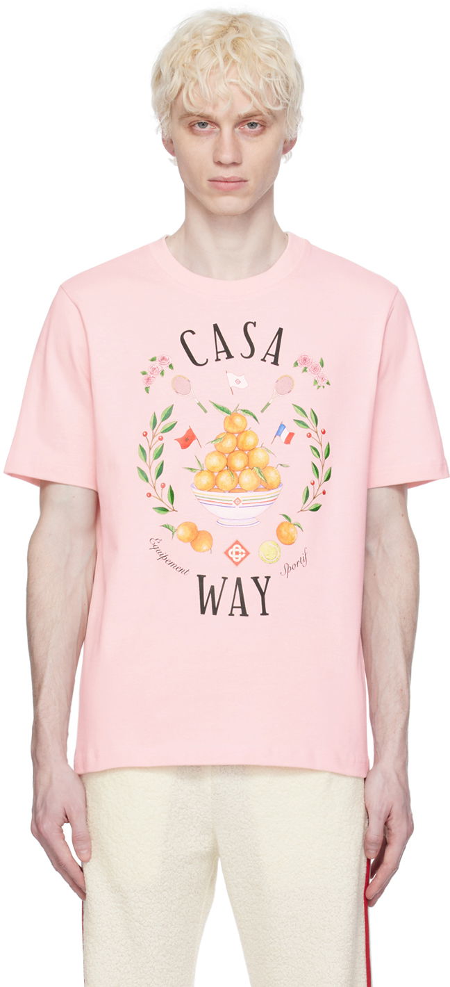 Tričko Casablanca SSENSE x 'Casa Way' T-Shirt Ružová | MPS24-JTS-001-20