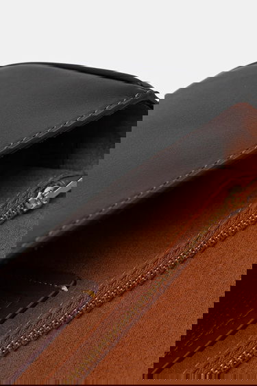 Taška cez rameno Coach Brook Leather Flap Shoulder Bag Čierna | CAN90, 4