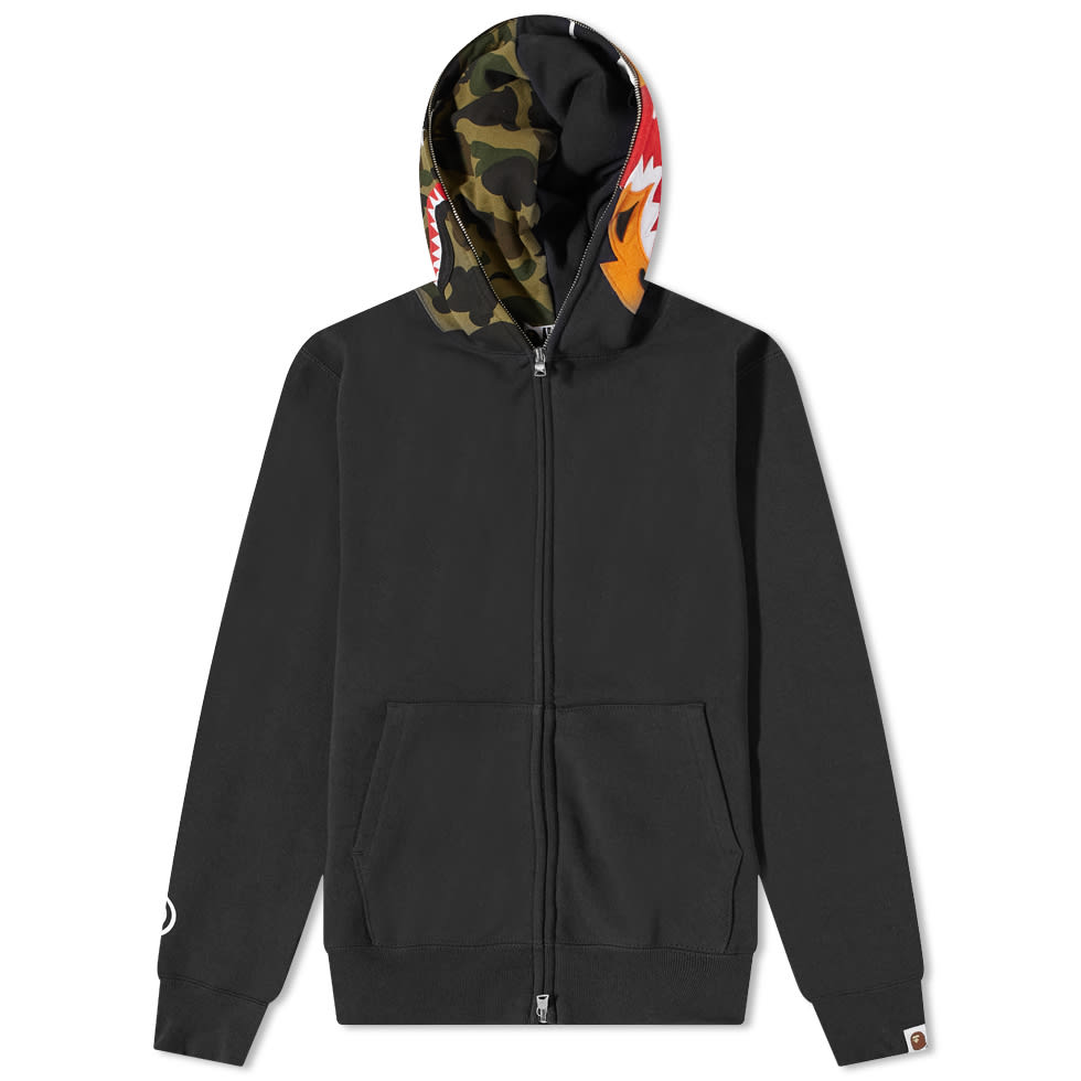 Mikina BAPE A Bathing Ape Crazy Face Full Zip Hoody Čierna | 001ZPI801010M-BLK, 0