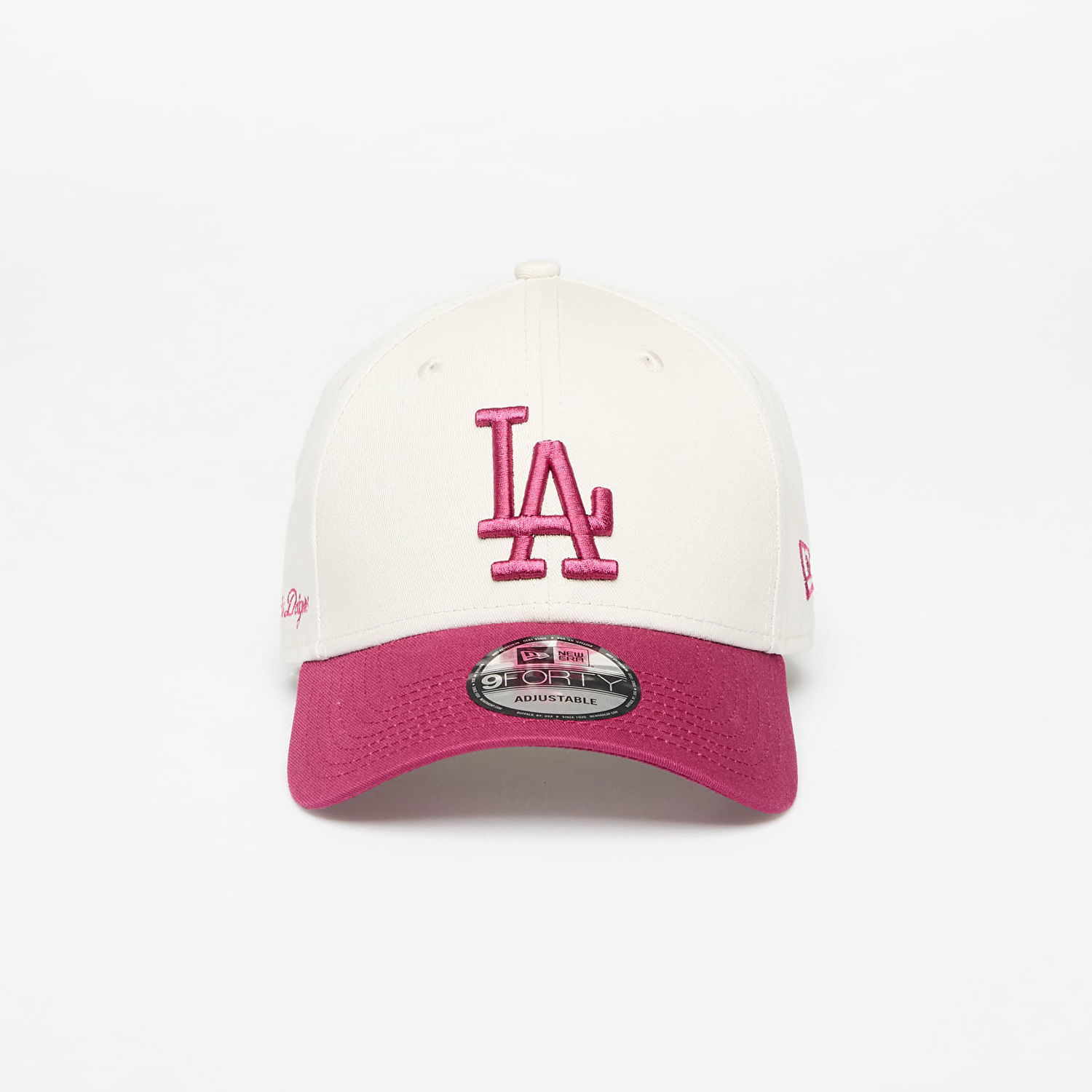 Šiltovka New Era Los Angeles Dodgers 9FORTY Side Script Adjustable Cap Biela | 60667556, 0