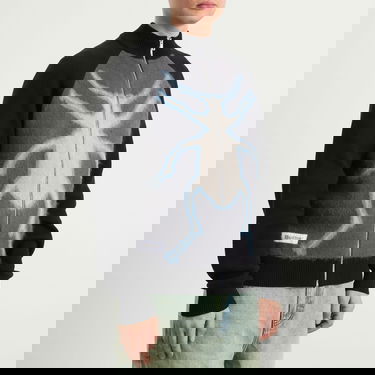 Sveter Butter Goods Beetle Zip Knit Sweater Rôznofarebný | BG254300-BLK, 5