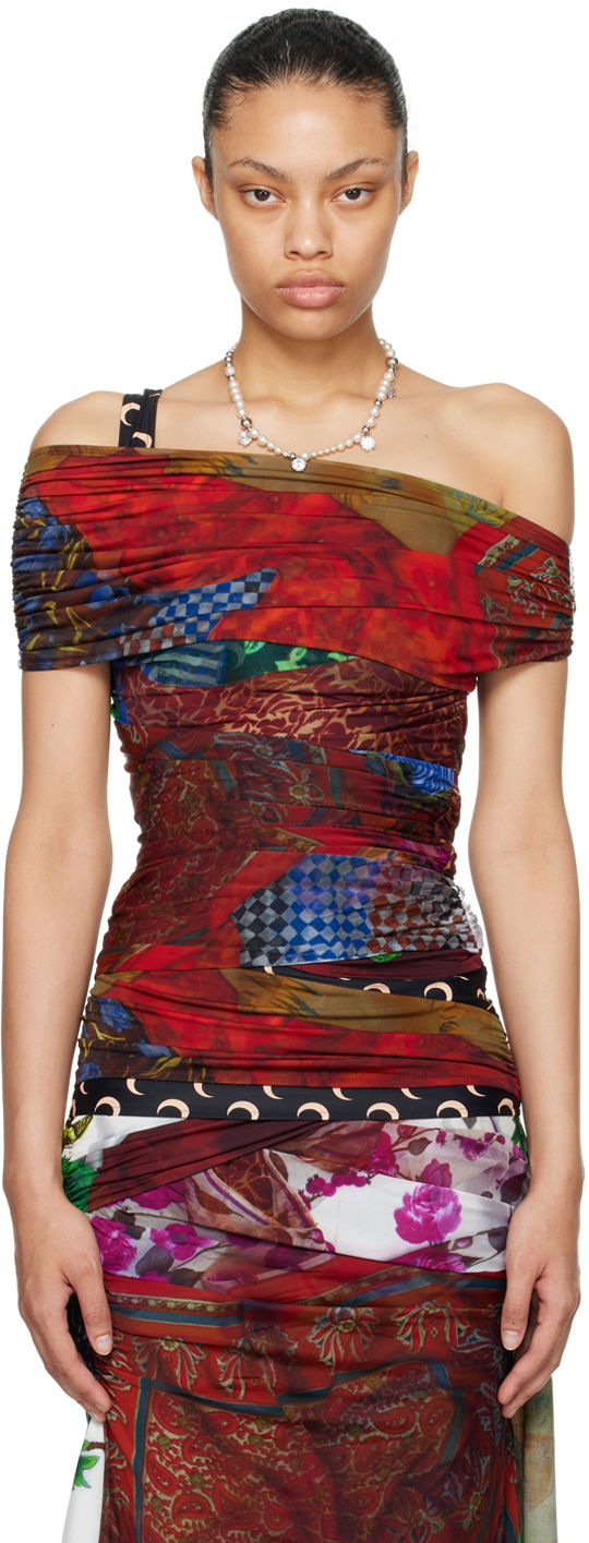 Tričko Marine Serre Shelter Blouse Červená | WTO007, 0
