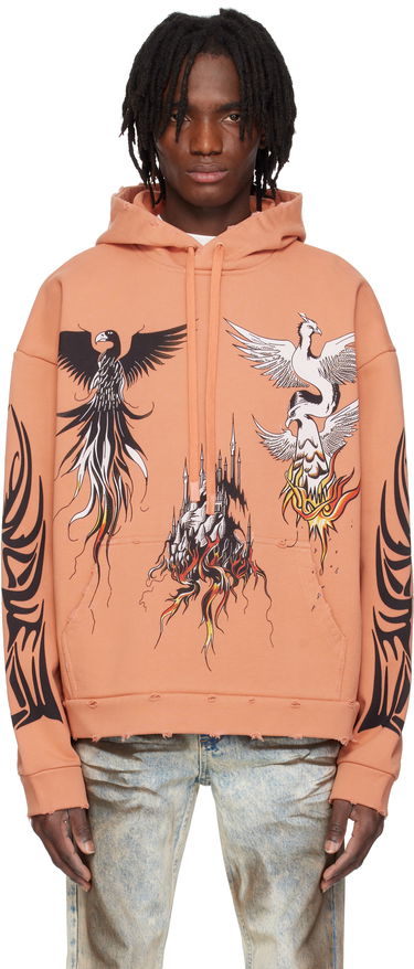 Mikina Who Decides War Who Decides War Nefarious Winged Graphic Hoodie Oranžová | 1110400004SS25, 0