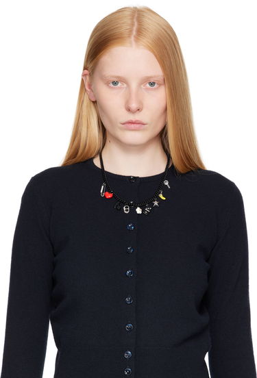 Náhrdelník Marc Jacobs Marc Jacobs 'The Collector Charm' Chain Necklace with Charms Čierna | 2P5JNC001J24, 1