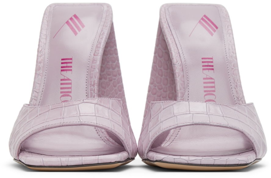 Starostlivosť o obuv The Attico Attico Devon Heeled Mules Fialová | 221WS000 EL002, 1