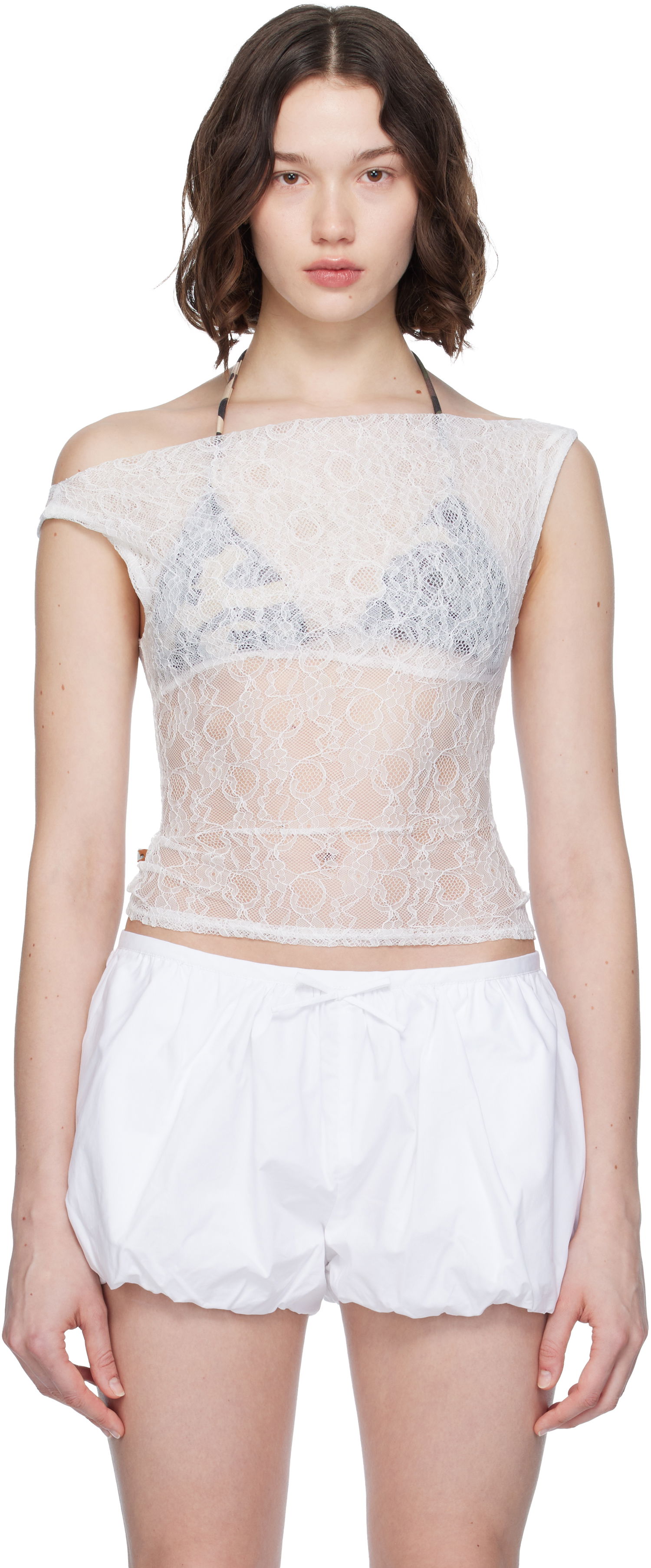 Tielko Miaou Miaou Lani Lace Top Biela | 7114SLCDOV, 0