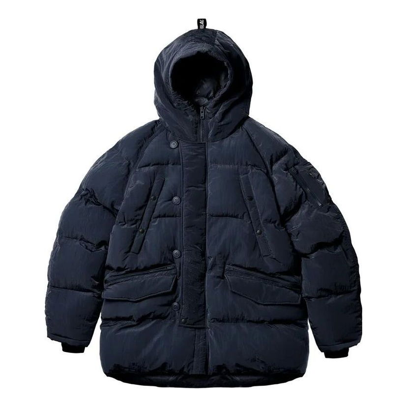 Prešívaná bunda Palace Palace P-3b Baffle Parka Modrá | P23SS0203004