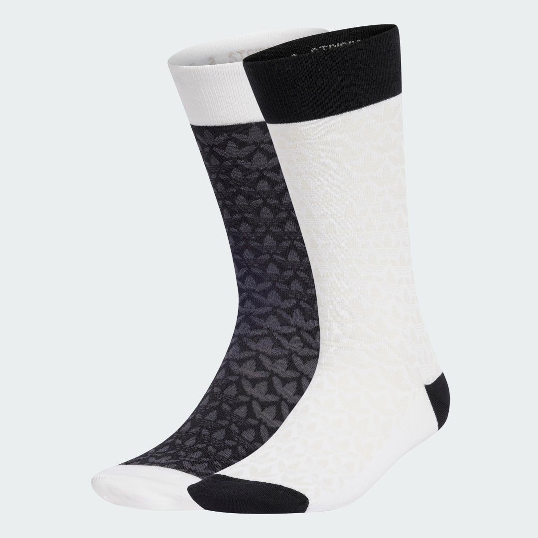 Two Pack Monogram Crew Socks