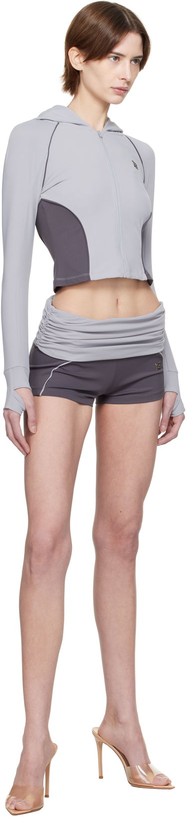 Mikina MISBHV MISBHV Lycra Zip-Up Hoodie Fialová | 250W201, 3
