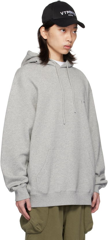 Mikina VETEMENTS VTMNTS Embroidered Hoodie Šedá | VL22HD100G, 1