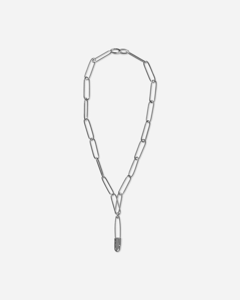 Náhrdelník UNDERCOVER Safety Pin Chain Necklace Metalická | UP2E4N01 SILVER