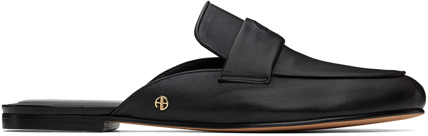 Oblečenie Anine Bing Anine Bing Corinne Leather Mules Čierna | A-14-1165-000, 0